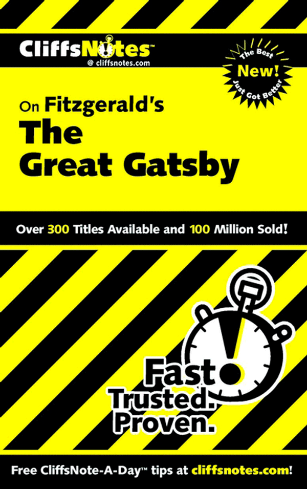 CliffsNotes on Fitzgerald's The Great Gatsby